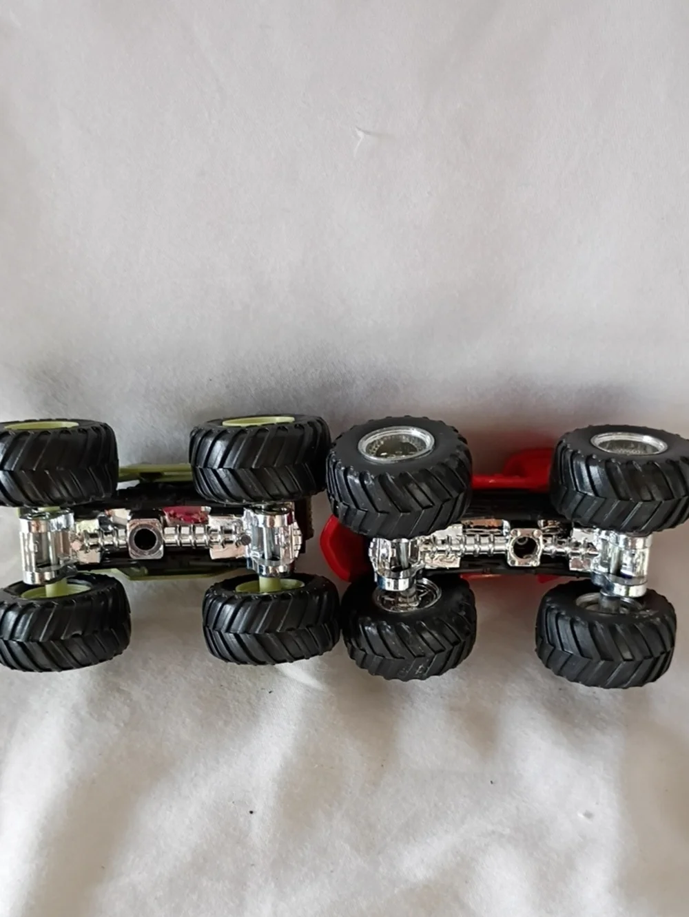 EUC Hot Wheels Monster Jam Soldier Fortune And Derailed Train Trucks Pair Of 2